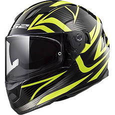МОТОШОЛОМ ЗАКРИТИЙ LS2 FF320 STREAM EVO JINK КОЛІР MATT BLACK H-V YELLOW