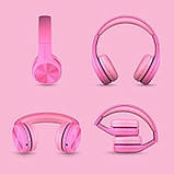 LilGadgets Connect+ PRO Дитячі навушники з мікрофоном, Дитячі навушники для школи, Рожевий, фото 6