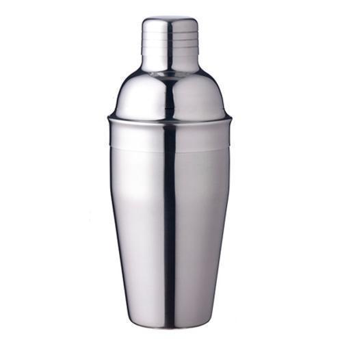 Шейкер європейський барний для приготування напоїв коктейлів, нержавійка 750 мл, з ситечком і кришкою