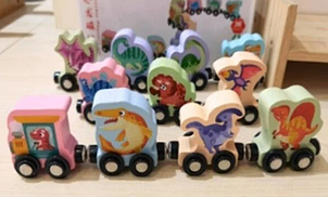 Дерев'яний поїзд на магнітах, фото 2