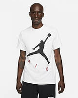 Футболка M J JUMPMAN AIR HBR SS CREW CV3425-101 JORDAN L Белый