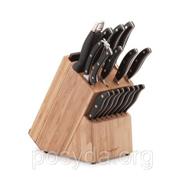 Набір ножів Berghoff 20 пр. з обробною дошкою в колоді 1307146, фото 1