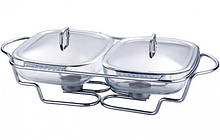 Марміт Kamille Food Warmer 2 страви за 1.5 л 50х30см з підігрівом KM-6415