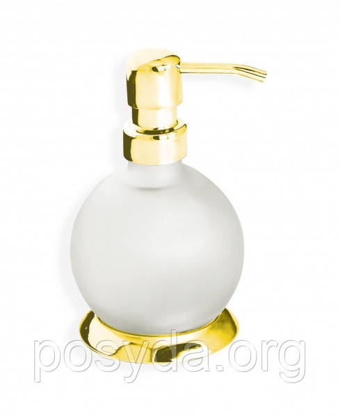 Дозатор для рідкого мила настільний (золото) Celik 50-036.1, фото 1