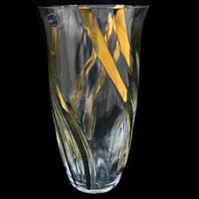 Ваза Bohemia Crystal Золота Спіраль кришталеве скло, 230 мл, арт. 82505/230/22864