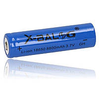 Аккумуляторная батарейка 8800 мАч X-BALOG (3,7В) / Батарея 18650 литий-ионная