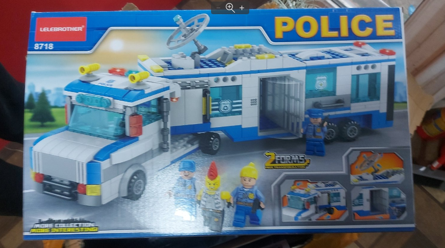 Конструктор Поліцейський фургон lele brother на 800 деталей - фото 1 - id-p1744959323