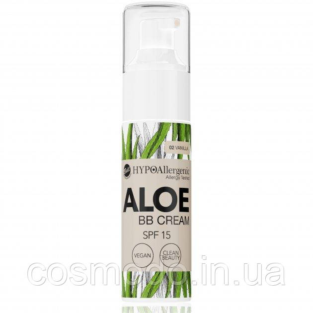 Гіпоалергенний тональний крем флюїд Bell Hypo Allergenic Aloe BB Cream SPF15 02 Vanilla
