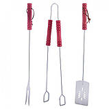 Набір для гриля Скаут (лопатка, вилка, щипці) KM-0738, фото 4