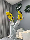 Кросівки чоловічі Nike Air Jordan 4 Retro Lightning жовтий джердан демісезонні високі, фото 4