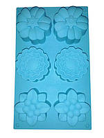 Силіконова форма для випічки 6 штук Квітки Empire -7168