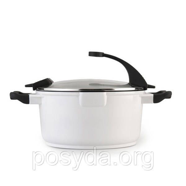 Каструля Berghoff Virgo white висока з кришкою 28 см 2304532