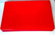Дошка обробна пластикова червоного кольору 440*300*50 мм EMPIRE 2556