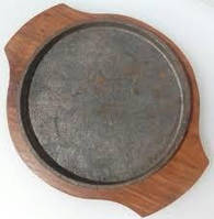 Сковорідка чавунна на дерев'яній підставці Empire EM - 9934Е