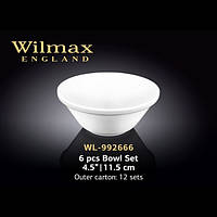 Набір Салатників з 6 шт. 11,5 см Wilmax WL-992666