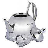 Чайник-заварник Kamille 1л із нержавіючої сталі із ситечком KM-1095, фото 4