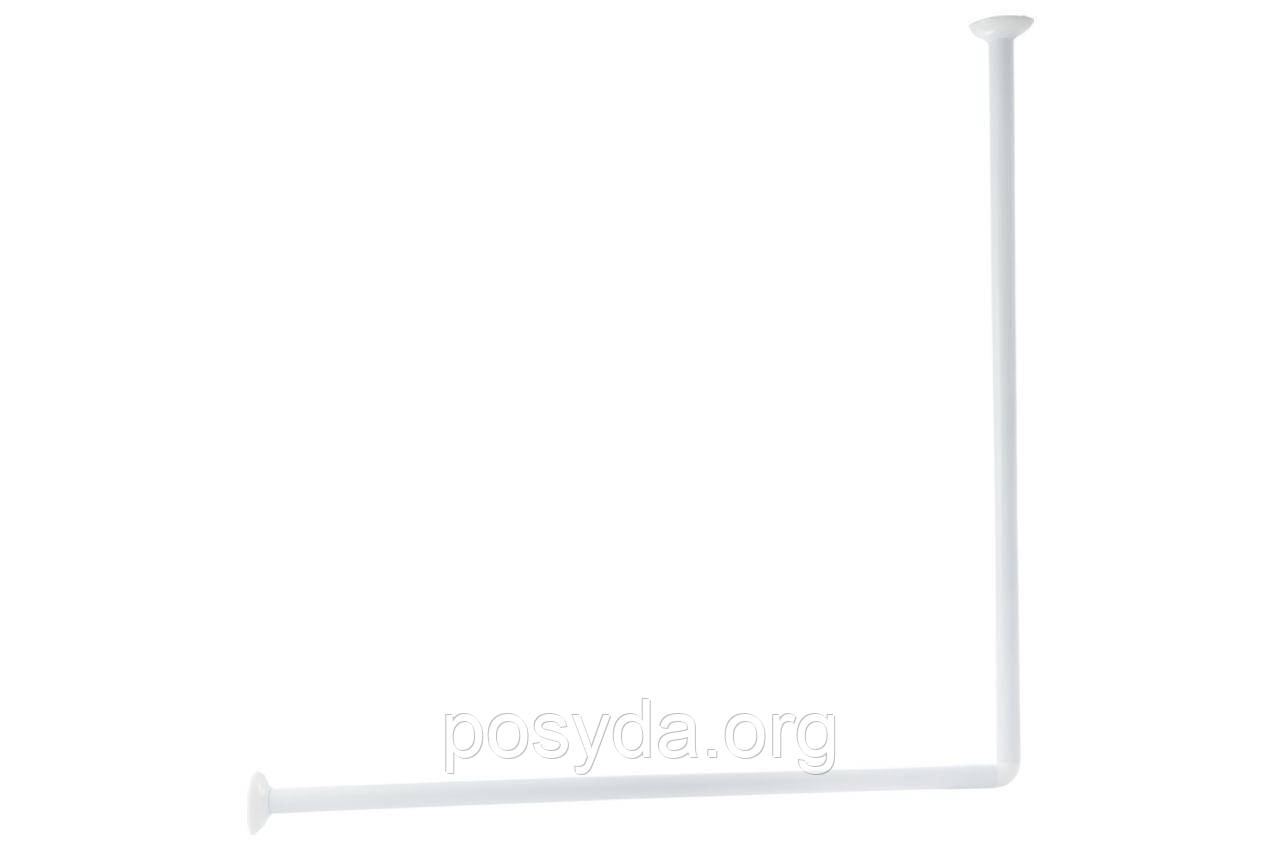 Карниз у ванну Kamille Г-подібний 90х90см білий KM-0475A Besser, фото 1