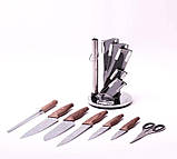 Набір кухонних ножів і ножиці Kamille на підставці 8 предметів KM 5136, фото 2