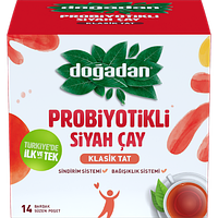 Чай турецкий черный Dogadan с пробиотиками для иммунитета в пакетиках с классическим вкусом Grida