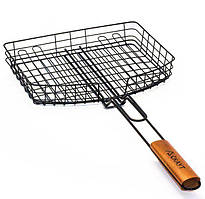 Решітка для барбекю Kamille "Скаут" 30.5х32х5.5см KM-0741