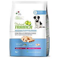 Trainer (Трейнер)Natural Puppy & Junior Medium Сухой корм для щенков средних пород с курицей и индейкой 3 кг