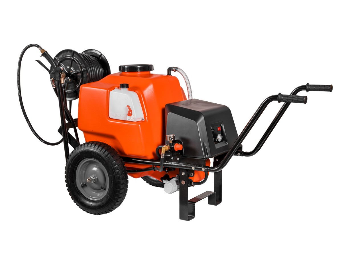 Електричний обприскувач Stocker 304 100 л на колесах - Штокер 304