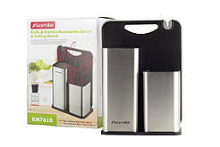 Підставка для ножів + приладдя + дошка Kamille KM-7610