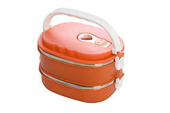 Термо ланч бокс двосекційний прямокутний V 2*800 мл (шт) Empire 1517