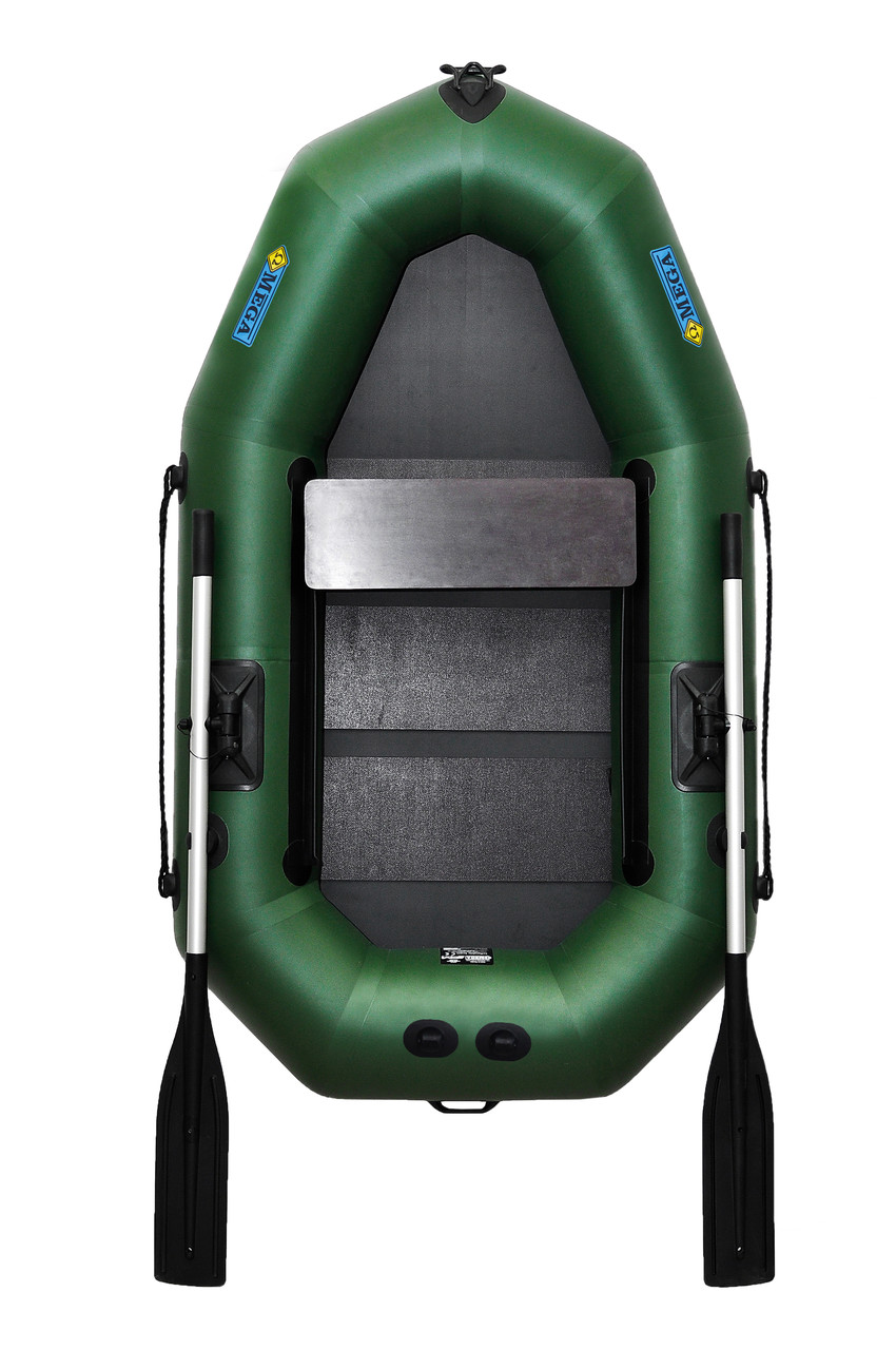 Човен надувний пвх одномісний гребний ΩMega 190LS PS зелена, фото 1