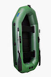 Човен надувний пвх гребний 2-місний ΩMega 245LS зелена, фото 2