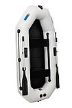 Човен пвх гребний надувний двомісний ΩMega 250LS PS сіра, фото 2