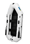 Човен надувний гребний двомісний ΩMega 280LS PS сіра, фото 2