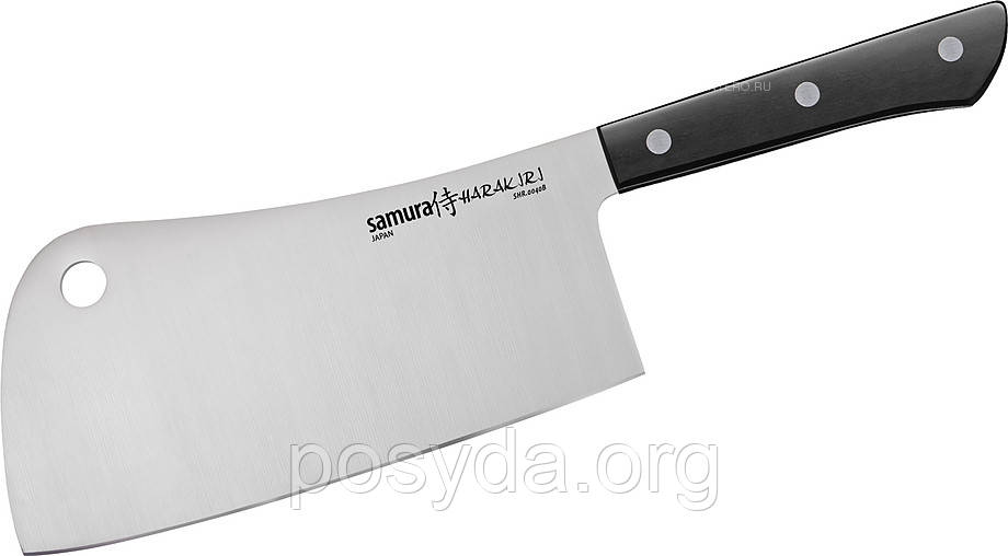 Ніж-топірець кухонний для м'яса Samura Harakiri 180 мм (SHR-0040B