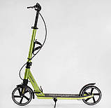 Самокат двоколісний "Skyper" SY-07856, ручне гальмо з колесами PU 200 мм, 1 амортизатор, підсклянник, до, фото 3