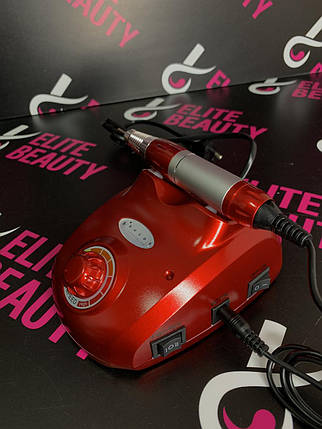 Фрезер для манікюру ZS-603 BUCOS RED 35000 об із педаллю, фото 1