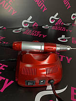 Фрезер для манікюру ZS-603 BUCOS RED 35000 об із педаллю, фото 5