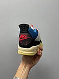 Кросівки чоловічі Nike Air Jordan 4 Retro Off Noir чорний жовтий джердан демісезонні високі, фото 5