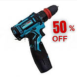 Акумуляторний шурупокрут GRAND ДА-12 Li/DFR Компактний легкий шурупокрут для дому, фото 2