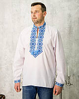 Вишиванка чоловіча з синім орнаментом