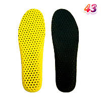Тонкие стельки для кроссовок EVA 43р. 27.5см подстилка для обуви, дышащие стельки для обуви (ТОП)