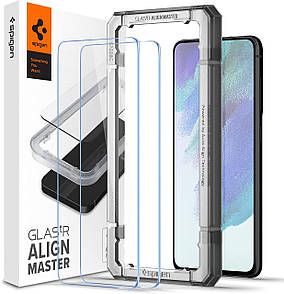 Захисне скло Spigen для Samsung Galaxy S21 FE — ALIGNmaster (2 шт.), Clear (AGL03088)