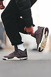 Кросівки чоловічі Nike Air Jordan 4 Retro Maniere Violet Ore фіолетовий джердан демісезонні високі модні, фото 3