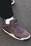 Кросівки чоловічі Nike Air Jordan 4 Retro Maniere Violet Ore фіолетовий джердан демісезонні високі модні, фото 5