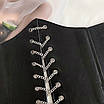 Ремінь пасок жіночий широкий на шнурівці-ланцюжку з метеликами екошкіряний масивний ремінь-корсет ремінь-гумка, фото 7