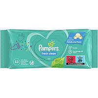 Детские влажные салфетки Pampers Fresh Clean, 52 шт