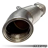 Даунпайп із спортивним каталізатором і термозахистом 034motorsport BMW F2x/F3x B58, фото 4