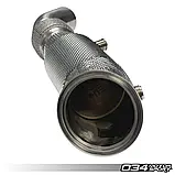 Даунпайп із спортивним каталізатором і термозахистом 034motorsport BMW F2x/F3x B58, фото 6