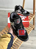 Кросівки чоловічі Nike Air Jordan 4 Retro Black Red чорний джердан демісезонні високі модні, фото 7