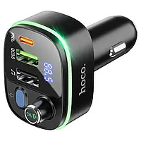 FM-трансмиттер модулятор HOCO E62 Fast PD20W+QC3.0 Чёрный