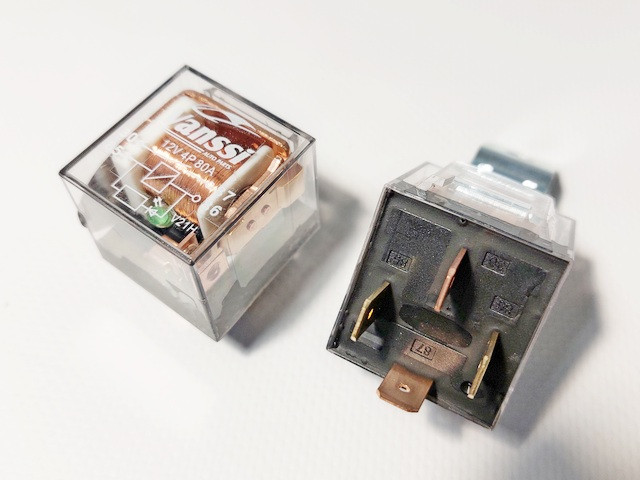 Реле універсальне 4-х конт. 12В 80А з діодом (Vanssi) R120404E, фото 1